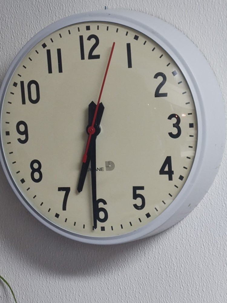 TWO Commercial School Clocks with Surface Mounting Plates