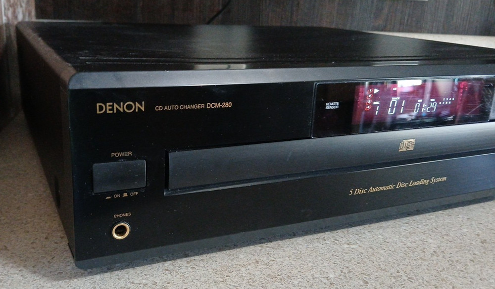 Vintage Denon DCM-280 5-Disc CD/MP3 Player Changer