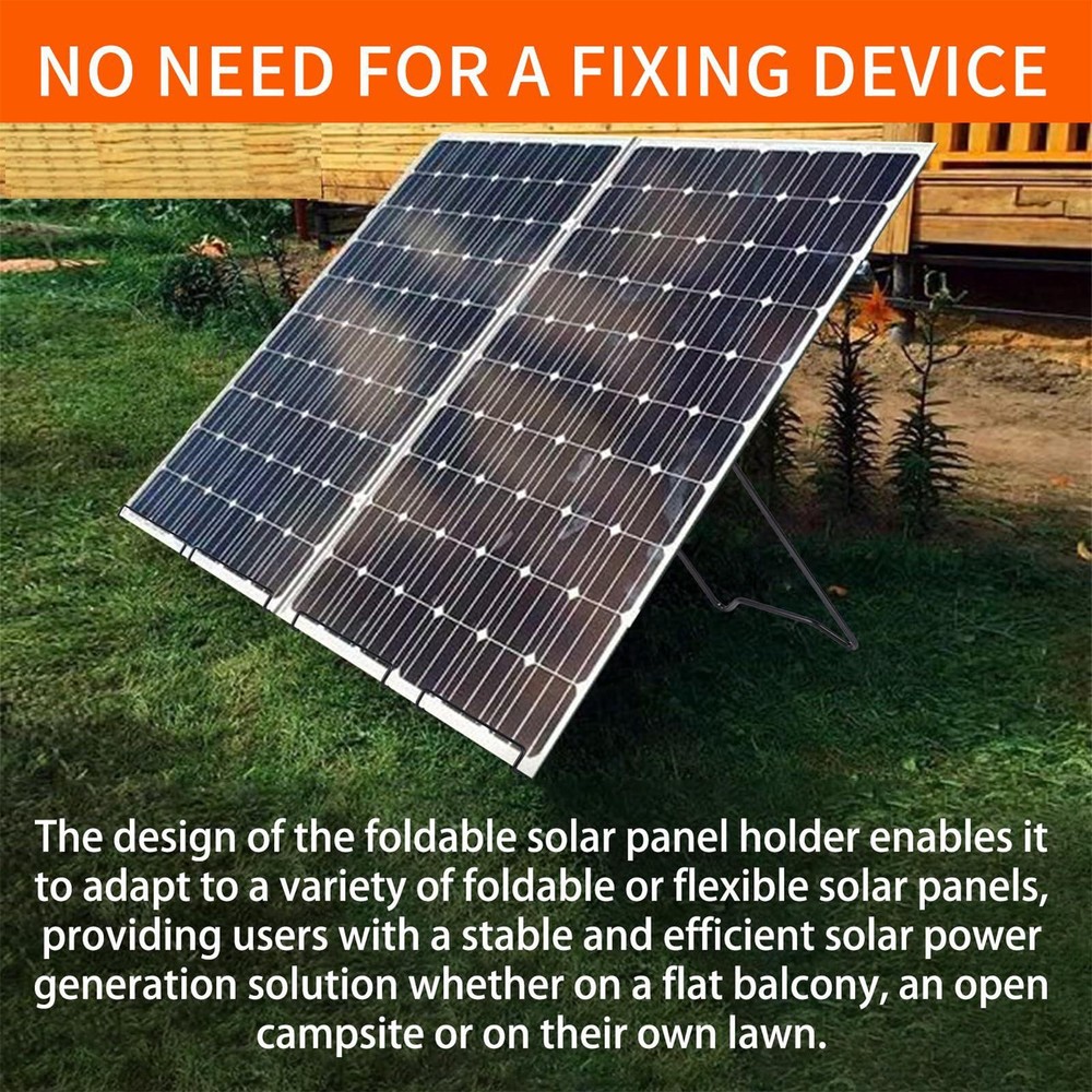 Solar Mount 2 Pieces Portable Folding Solar Panel Rack Foldable Rack