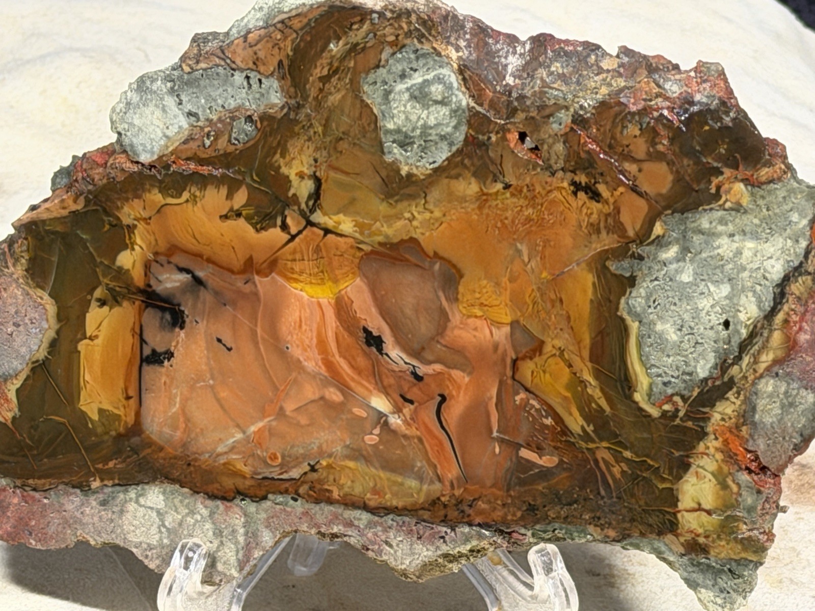 Carrasite Jasper Slab, Lot #278