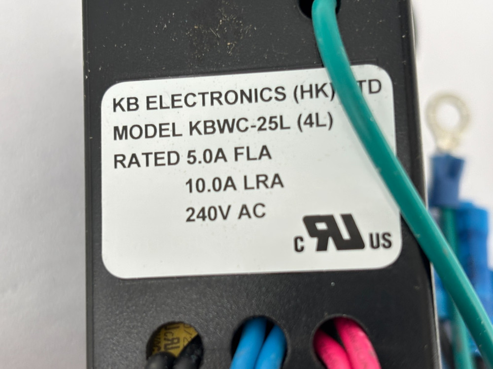 KB Electronics KBWC-25LK(4L) Solid State Motor Speed Control 5A 240V