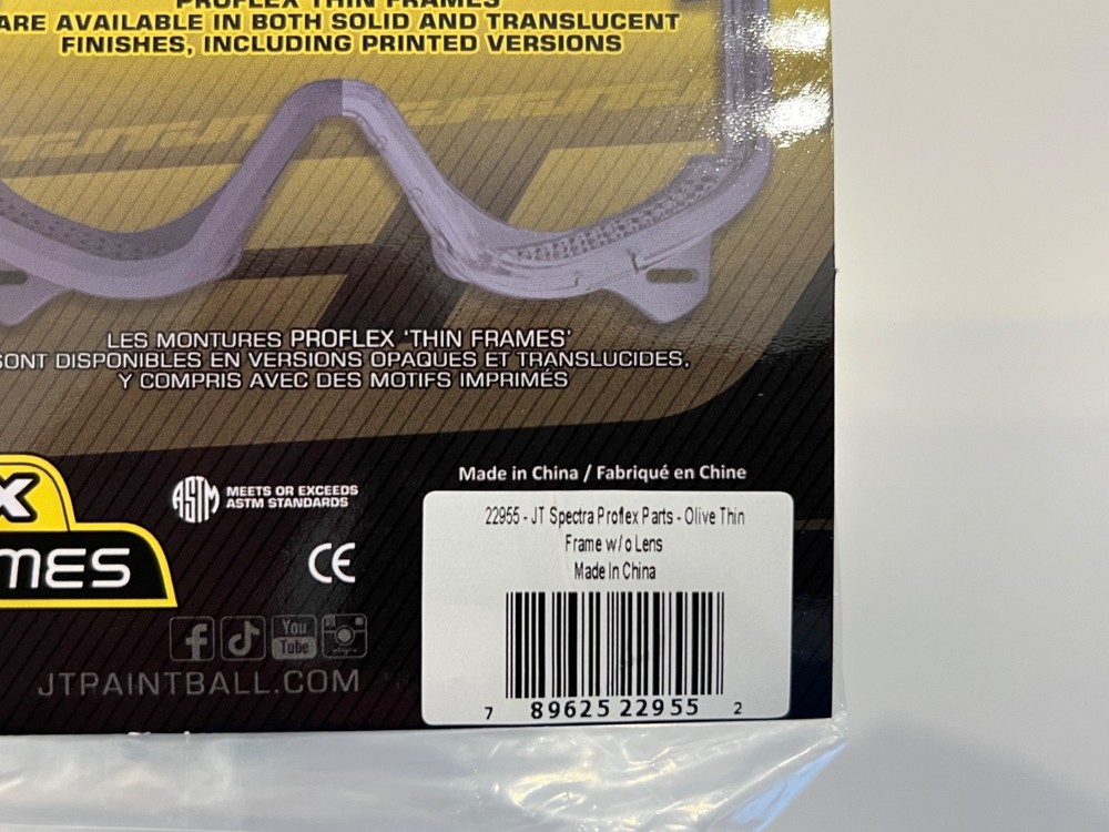 JT Proflex GI Olive Thin Frames