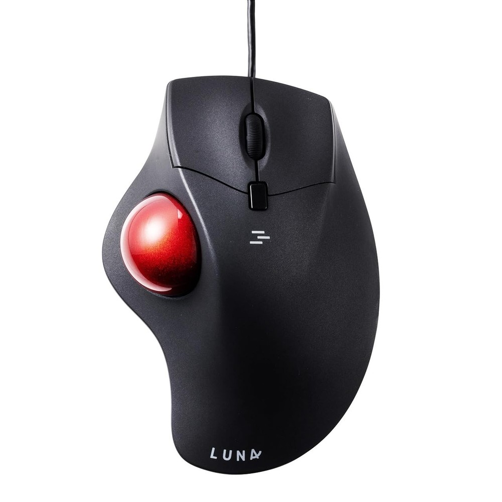 Wired Trackball Mouse Ergonomic Optical Rollerball 40mm Silent Programmable