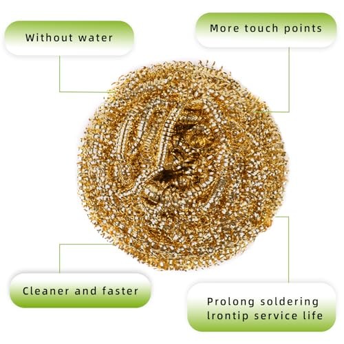 Soldering Iron Tip Cleaner, Solder Tip Cleaning Brass Wire for 10 Pack