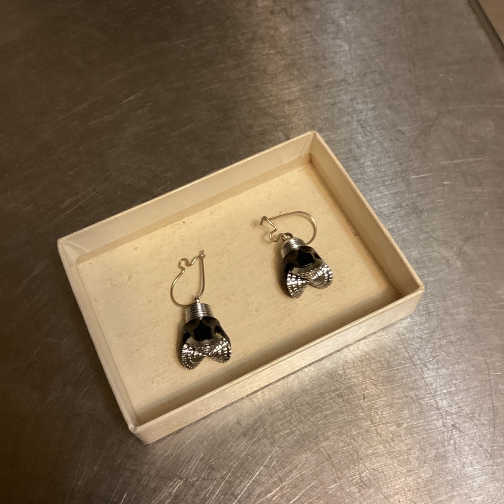Tricone Drill Bit Earrings- Unique!