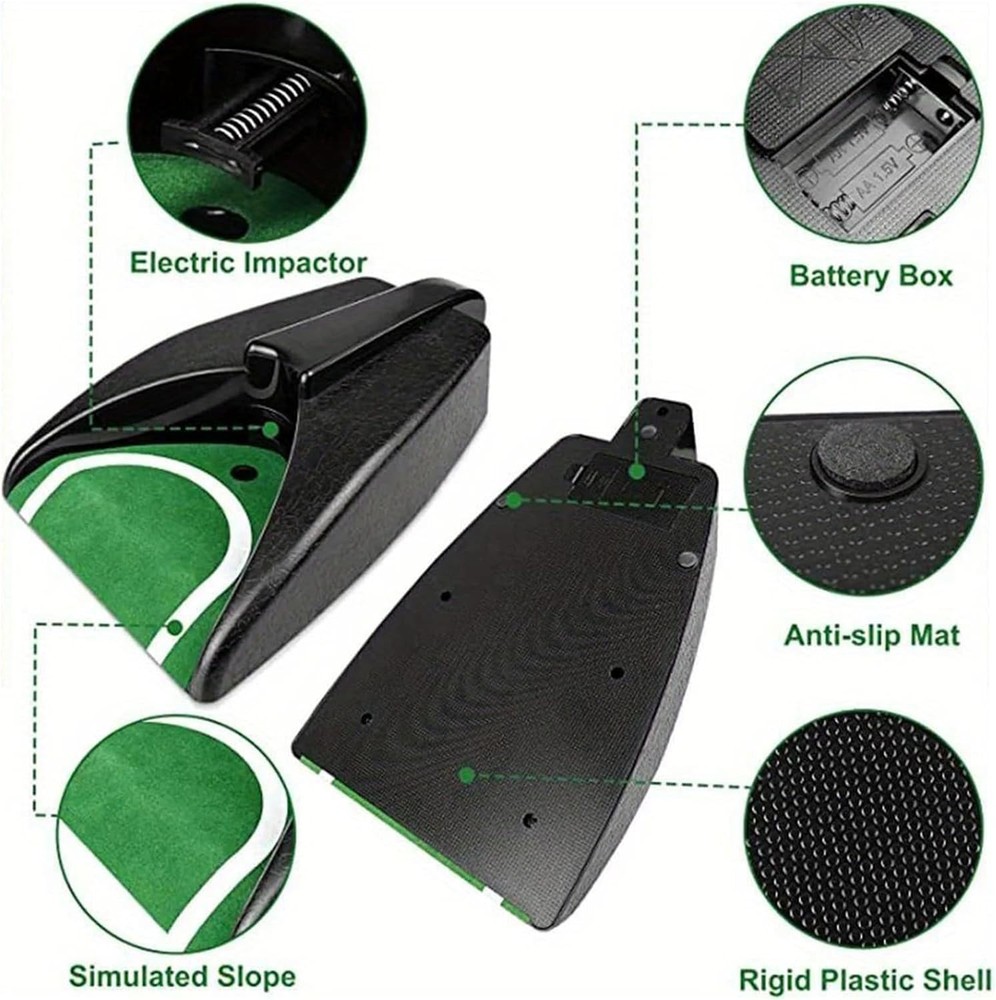 Automatic Golf Putting Cup Ball Return Machine Portable Indoor Training Practice