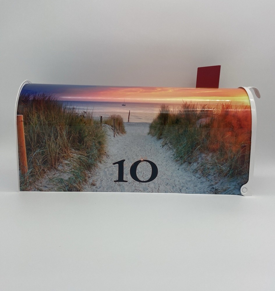 Beach Decor Custom Mailbox - Personalized gift for her