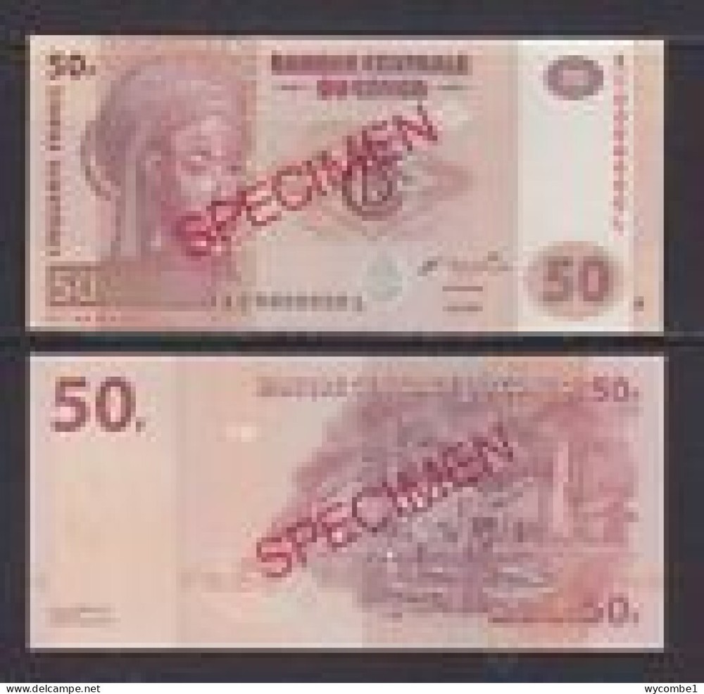 CONGO DR - 2007 50 Francs Specimen UNC Banknote