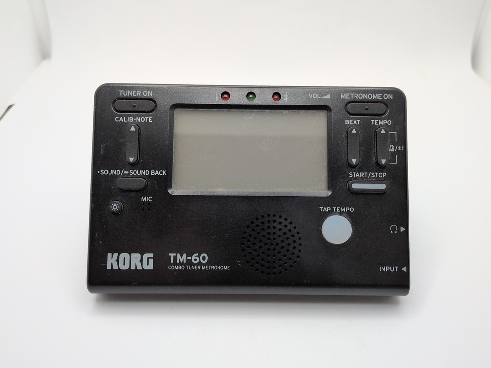 Korg TM-60 Tuner Metronome Combo Backlit Display