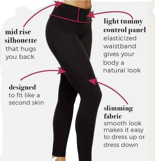 Felina Athletic Leggings 2-Pack Ultra-Soft & Durable Sueded - S/M/L/XL