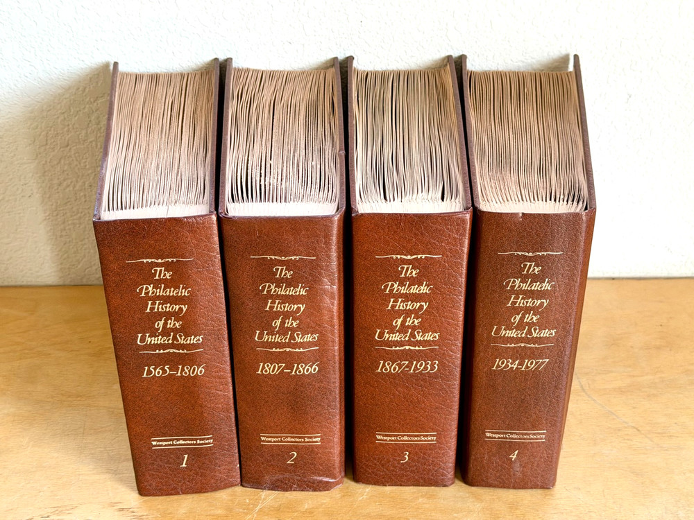 Philatelic History United States COMPLETE 4 Vol Westport Collectors Stamp Covers