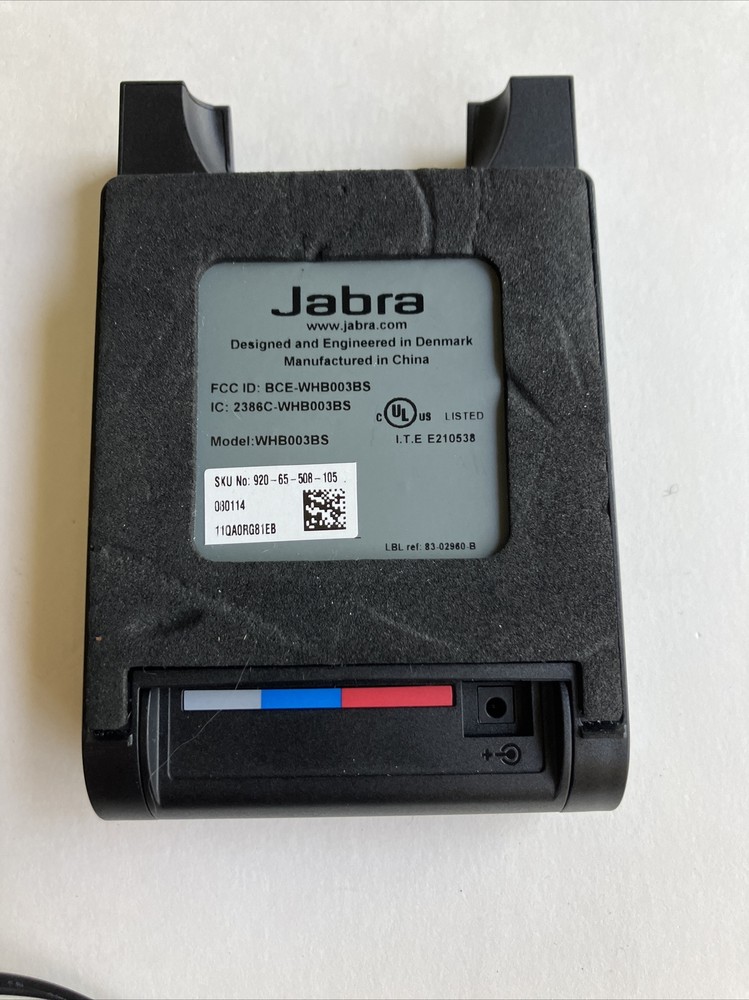 Jabra WHB003BS Replacement Charging Base AC Power Adapter ONLY