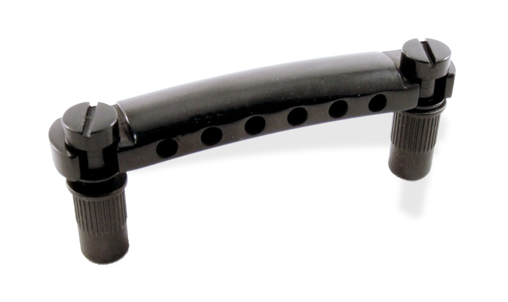 Guitar Tailstop  with posts 52.5 mm string spread black 080660BK