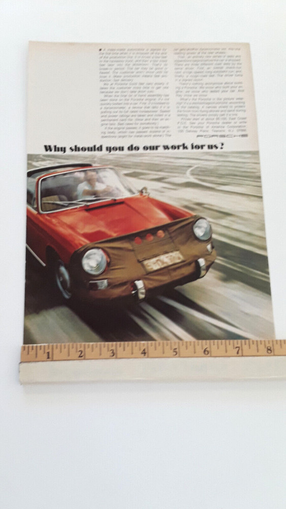 1969 PORSCHE ORIGINAL AD