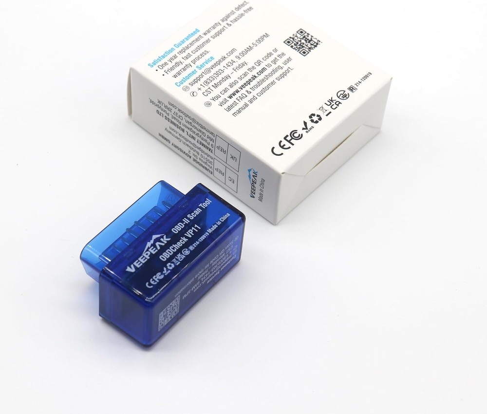 Veepeak Mini Bluetooth OBD2 Scanner OBD II Car Diagnostic Scan Tool for Android