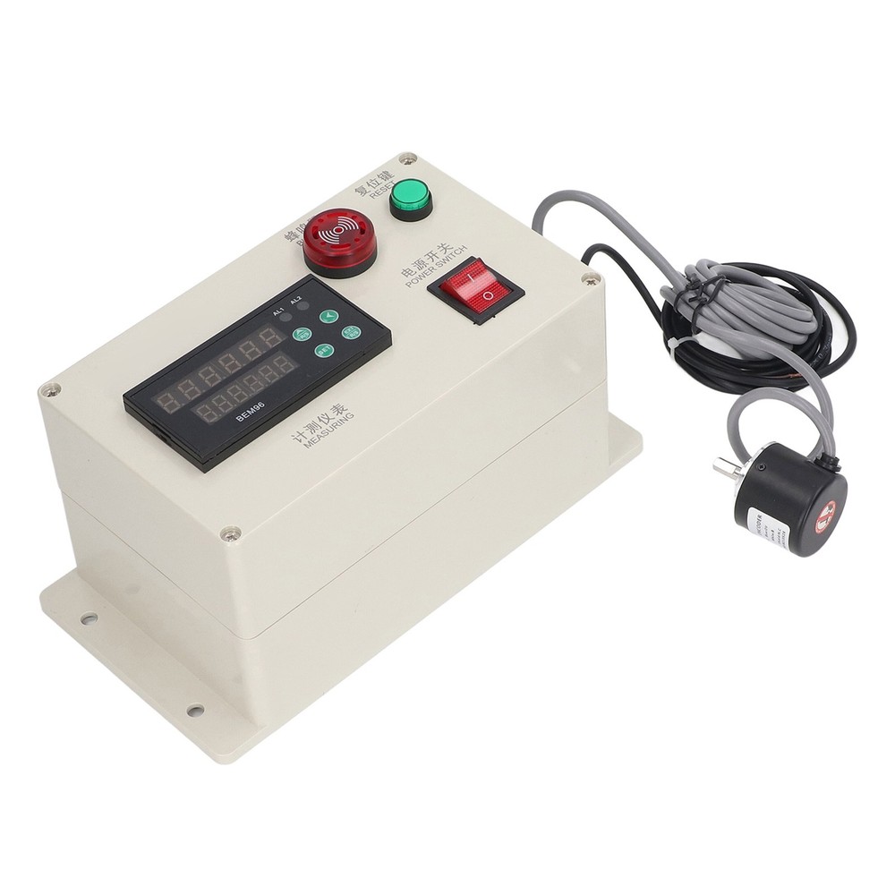 Digital Yard Meter Counter With Spring Bracket 6 Digit Roller Cable Wheel New