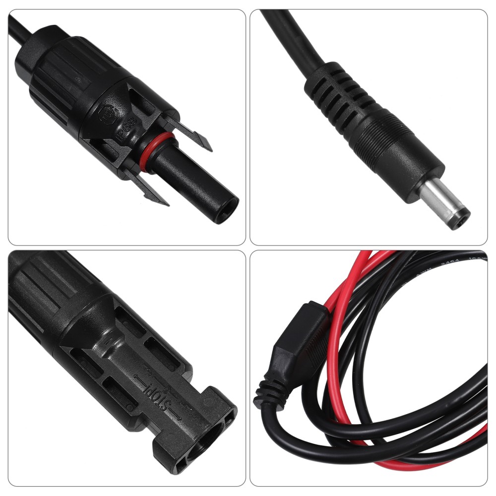 MC4 to DC5525 Connection Cable Solar Panel Adapter Connectors Converter