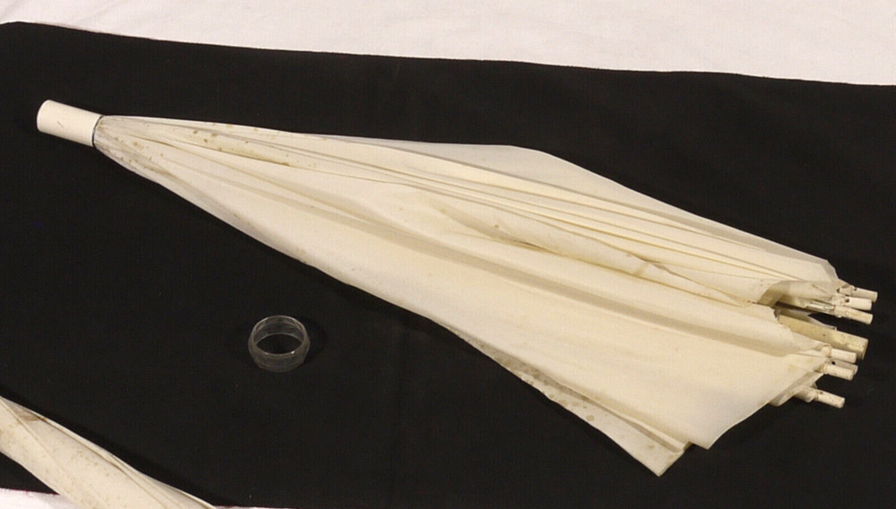 PRL) EPG 2x WHITE SOFTBOX UMBRELLA FLASH DIFFUSER PHOTO STUDIO UMBRELLA