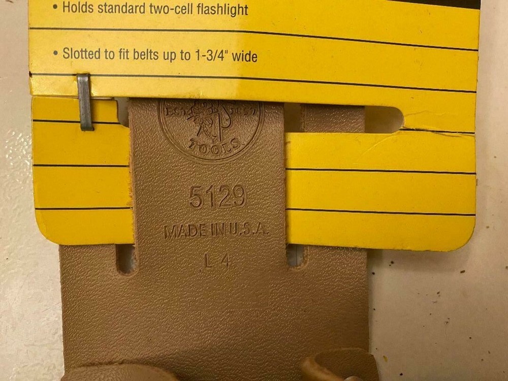 Klein Tools 5129 Flashlight Holder for Tool Belts Made in USA