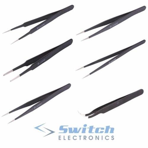 Precision Antistatic ESD Tweezers Electrostatic Soldering