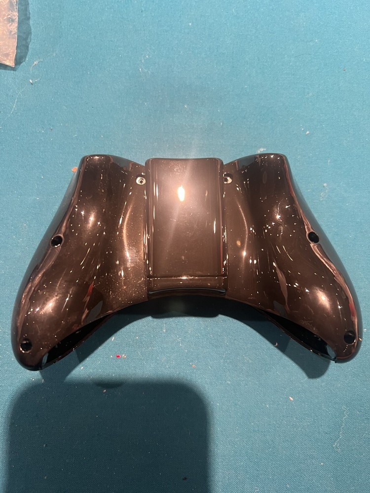 XBOX 360 Controller Replacement Case Glossy Black With Matching Battery Case