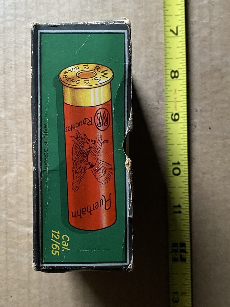 SUPER RARE!NURNBERG GERMANY SHOT SHELL BOX!Awesome Graphics! Good Shape ForAge