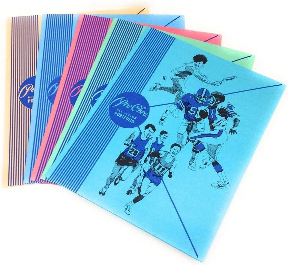 Color Talk Peechee Folder 5-Pack, Assorted Colors, (33022)