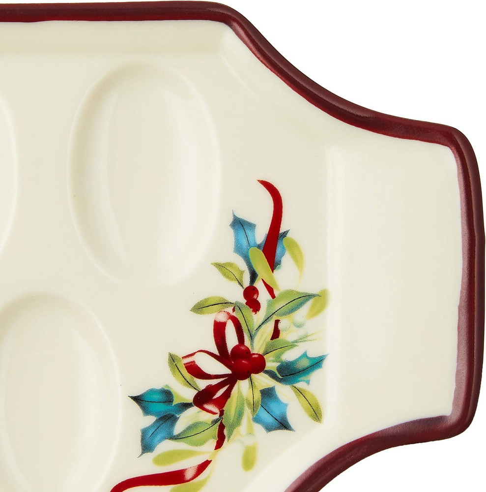 887946 Winter Greetings Deviled Egg Tray
