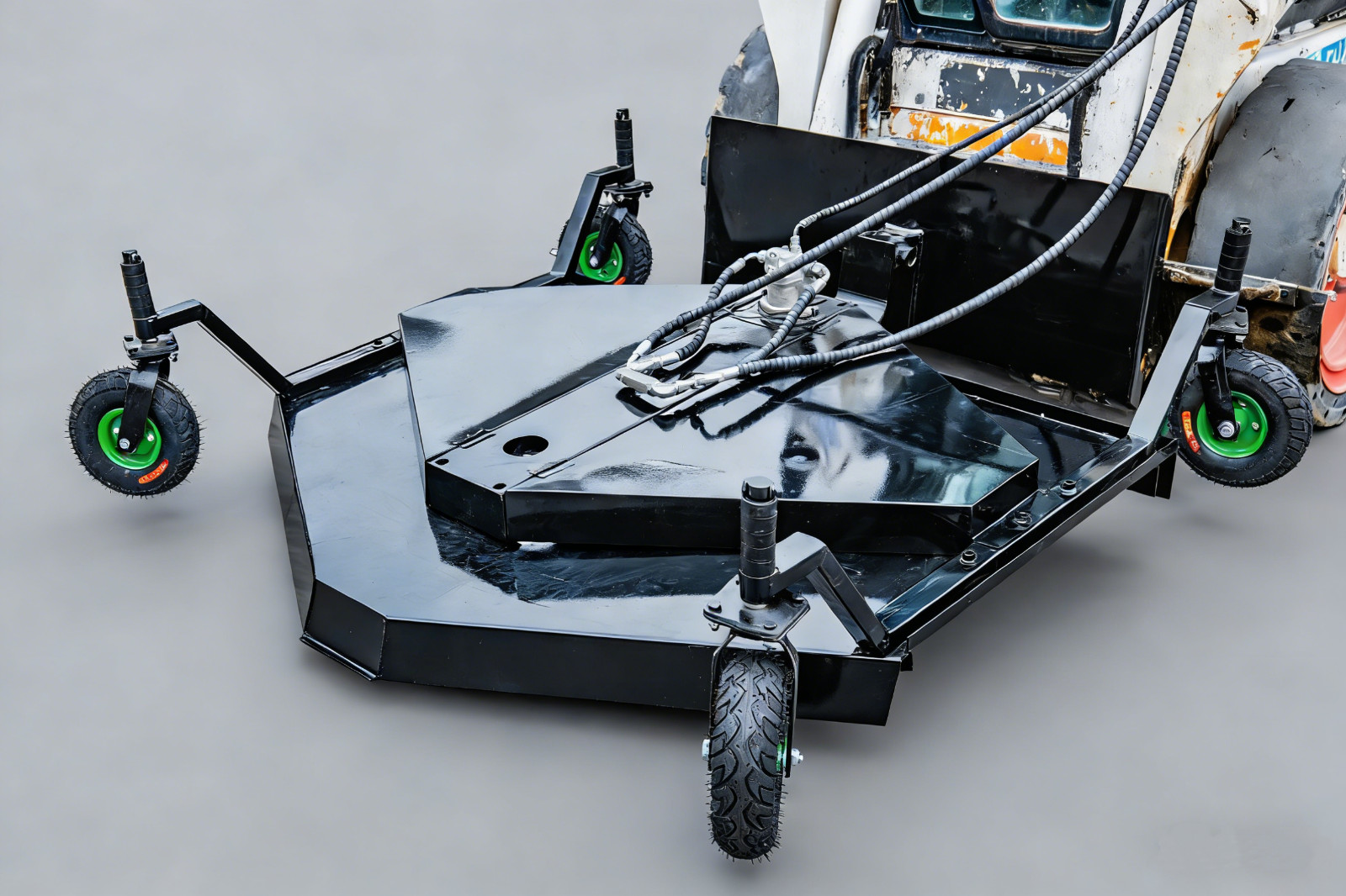 Finish Mower Attachment Fit BobCat Skid Steer 3 Blades Heavy Duty Finish Mower