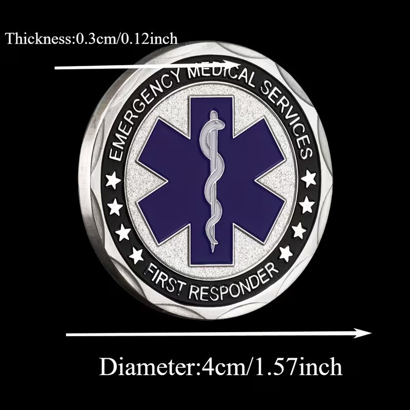 EMS Challenge Coin (Silver) - Excellent Gift!