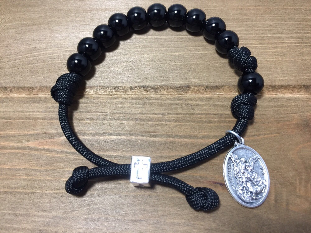 St. Michael Paracord Rosary Bracelet | Men/Women Catholic rosary handmade