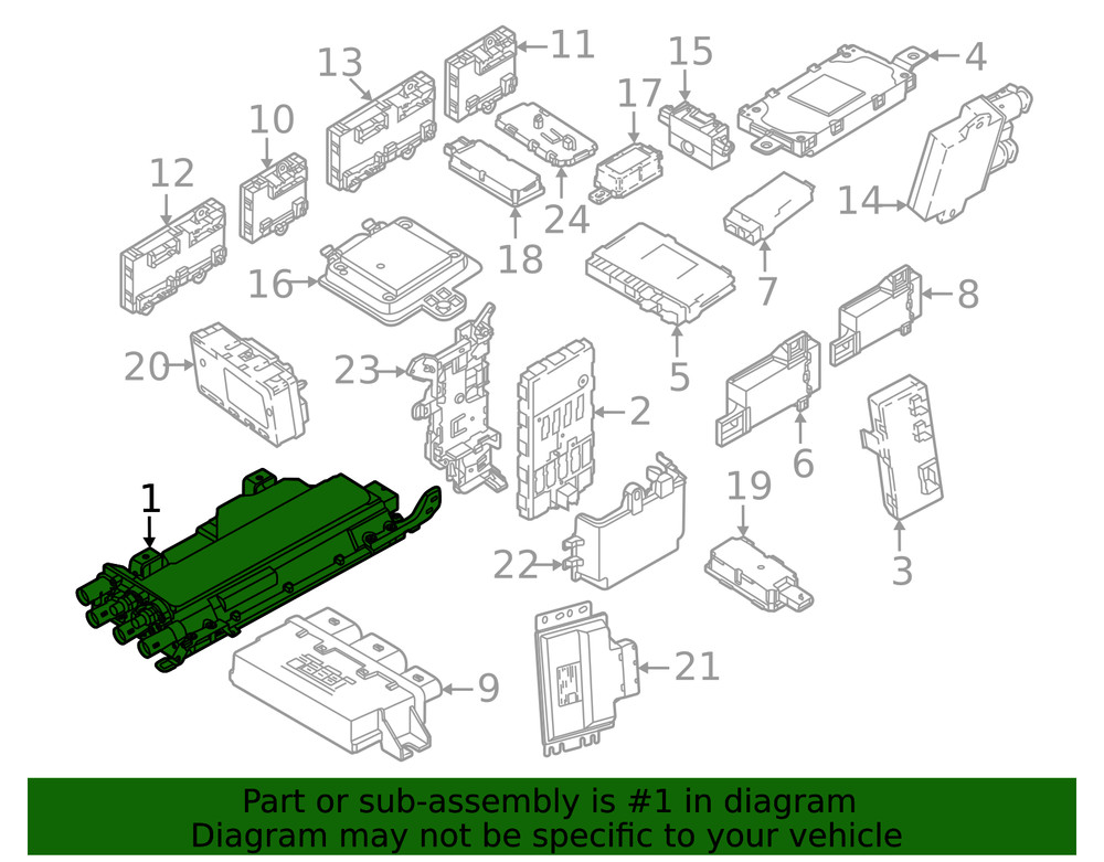 Genuine BMW Control Module 61-44-5-A60-2F9