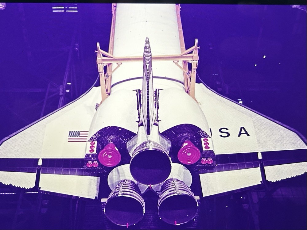 1980 NASA KSC Space Shuttle Orbiter Vehicle Assembly Presentation Transparency