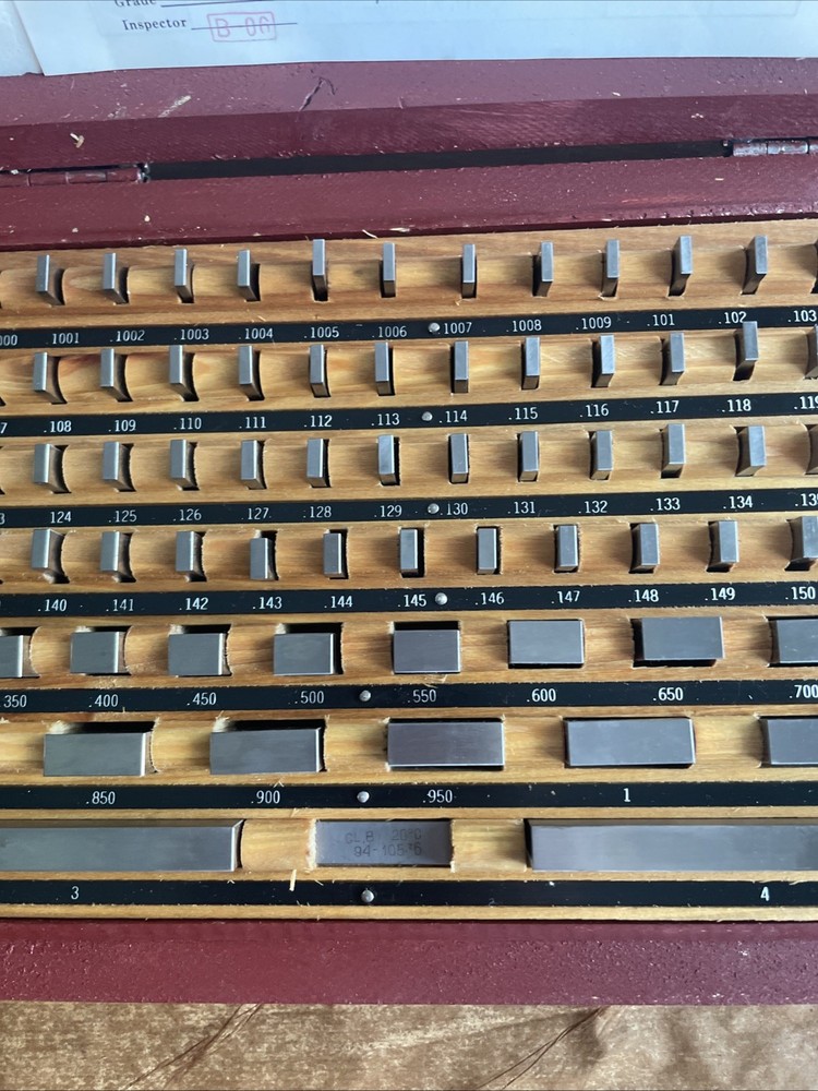 Gage block set 81 Pcs From .050-4.000