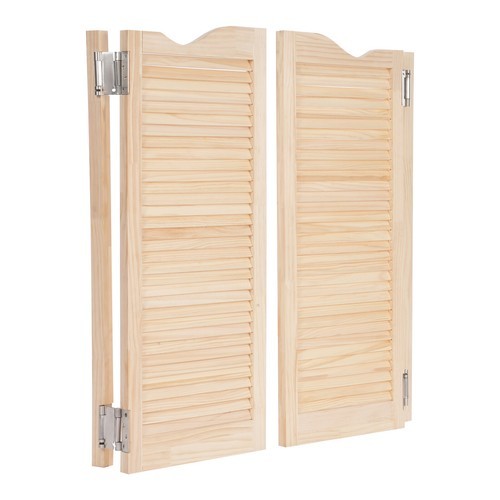 Wall-Mounted Double Half Door Double-hinged Café Door With Hinges