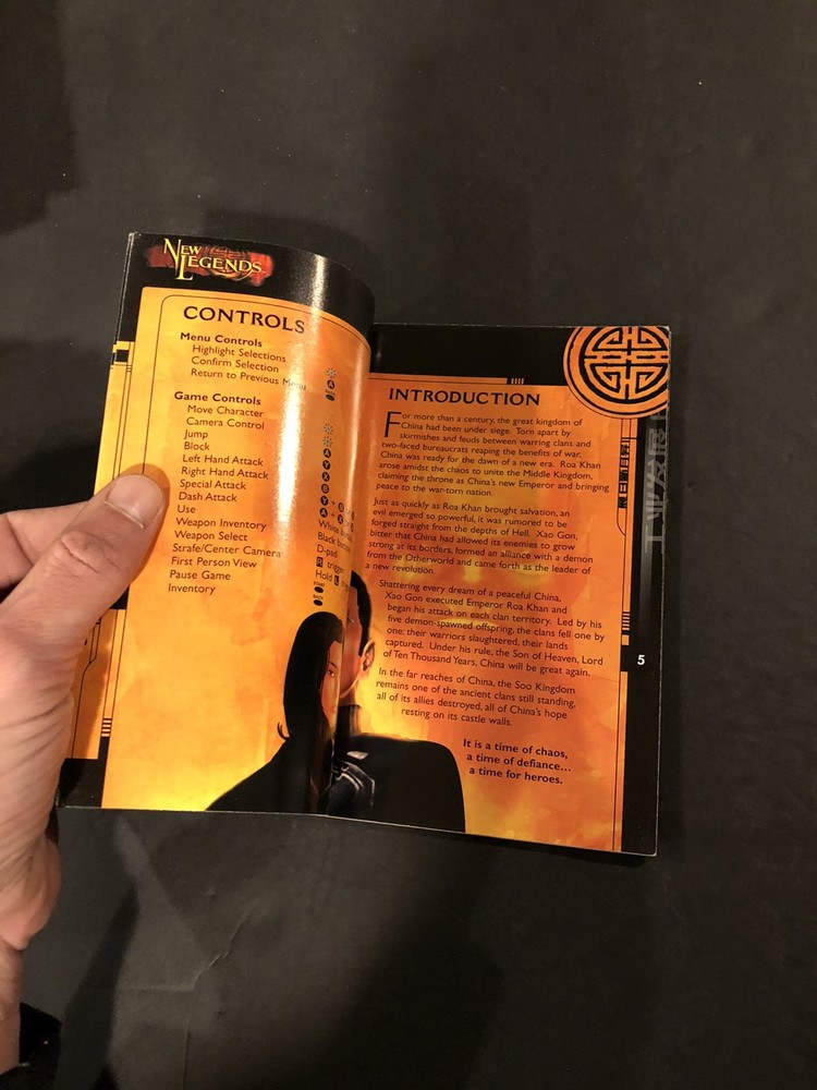 New legends Xbox Manual Only