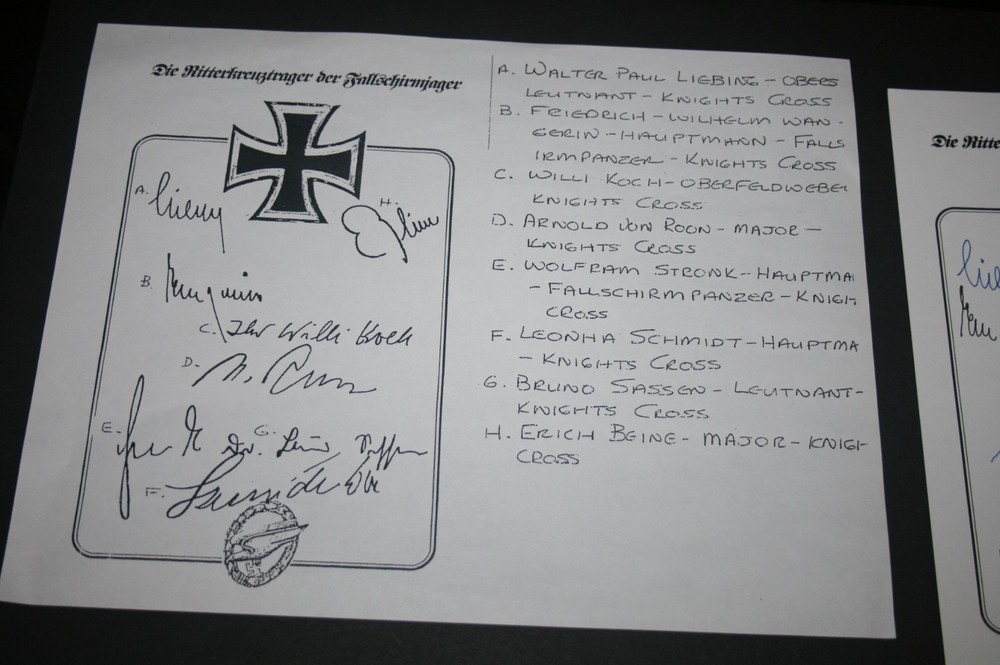 German WWII Signed Bookplates Collection - Generals & more