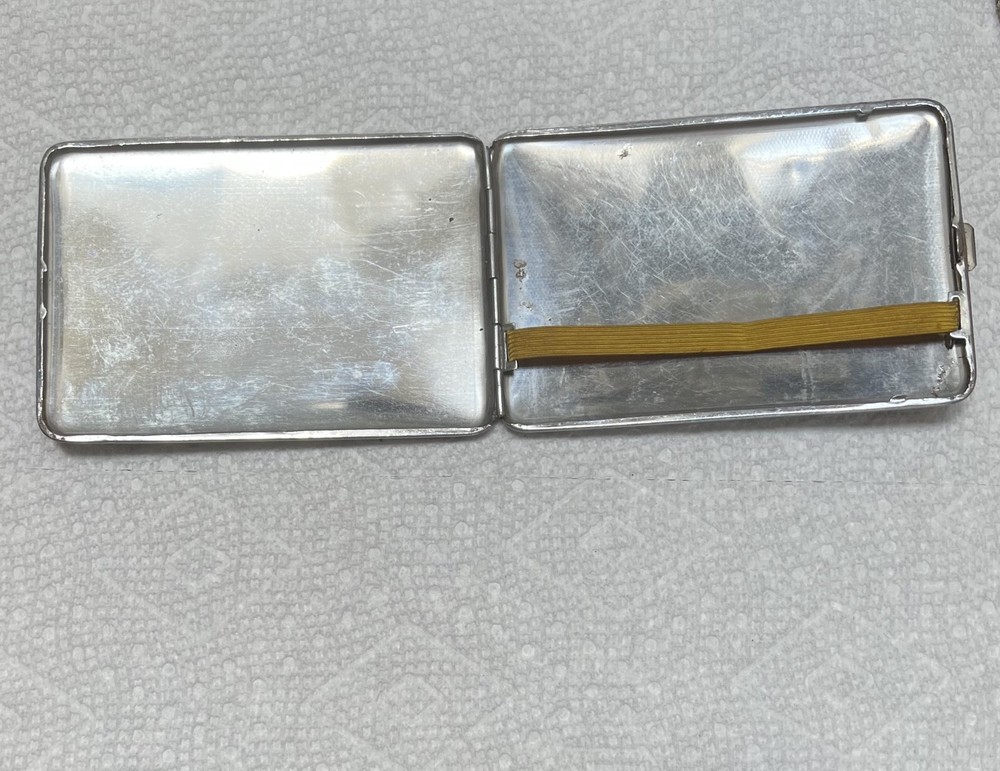 1940's Silver Metal Cigarette Case