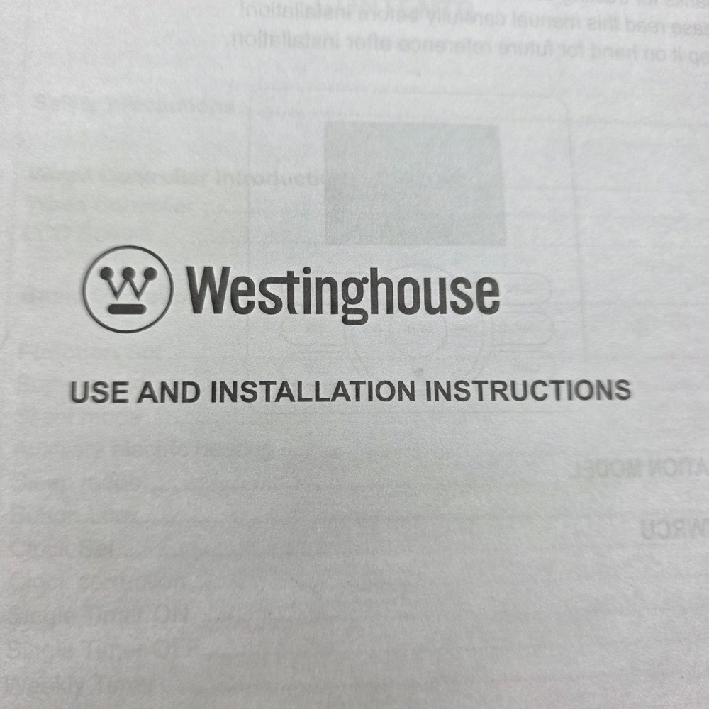 Westinghouse WWRCU Wired Remote Controller For 23 SEER Single & Multi-Zone
