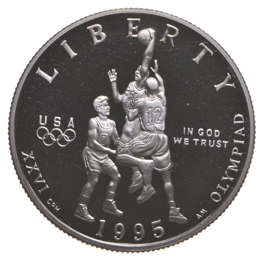 1995 Proof Olympic Basketball Commemorative Half Dollar