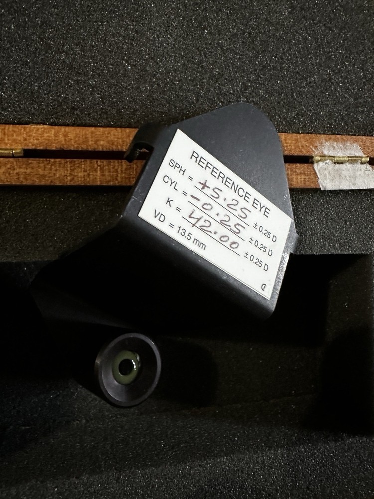 Zeiss Humphrey Reference Eye Test Eye Calibration Accessory W/ Case