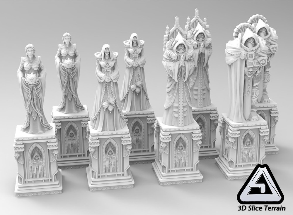 3D Printed Terrain: Statues for Grimdark 28 mm Tabletop