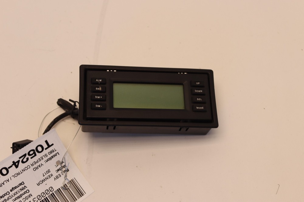 2013-2022 KENWORTH T680 PACCAR SLEEPER CONTROL ALARM CLOCK CONTROL PANEL OEM