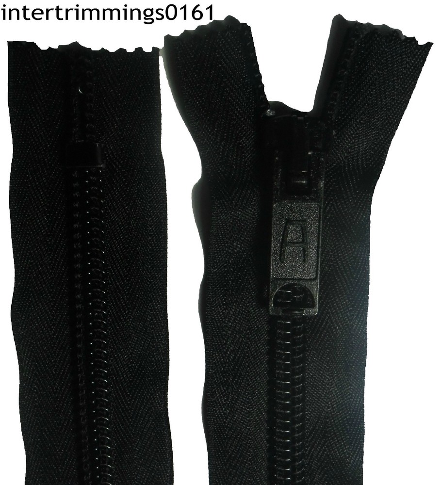 ALBERT ZIP BLACK 20"/51CM, NYLON TEETH ,CLOSED END, NO 10