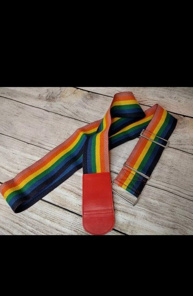 Vintage Rainbow Luggage Strap