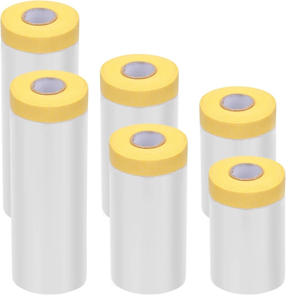 Water-Resistant, Lightweight Masking Tape & Drape - Assorted Sizes Included
