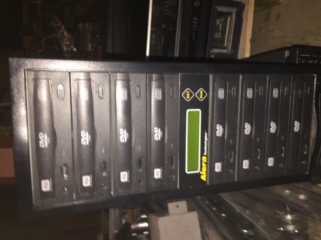 Aleratec 1:7 DVD CD Copy Tower Duplicator Copier Burner Black