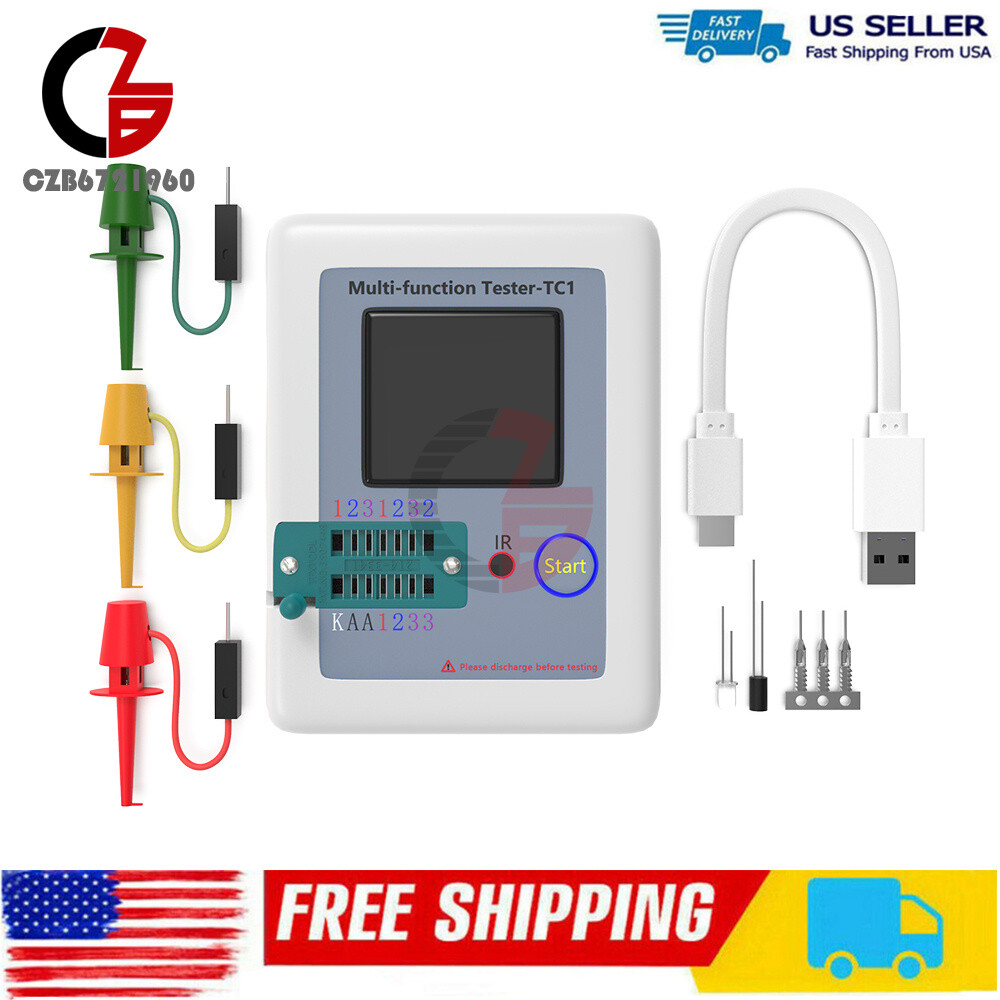 LCR-TC1 Multifunction Transistor Tester TFT Diode Triode Capacitance Meter Set