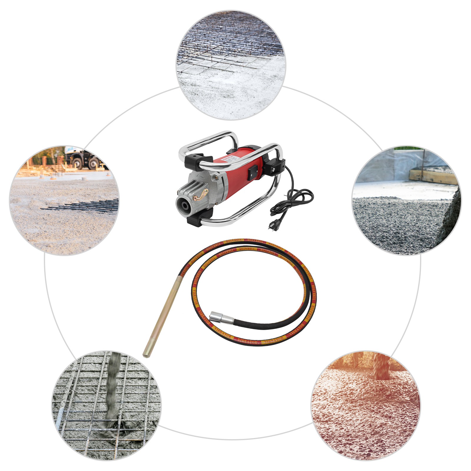 Concrete Vibrator Concrete Vibrating Hand Held Electric Concrete Vibrating Tool