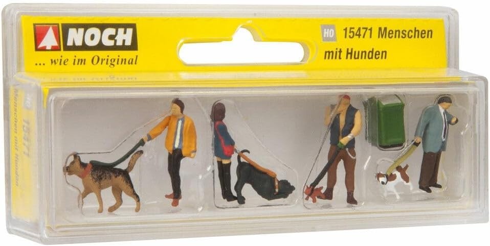 Noch People With Dogs 15471 HO Scale